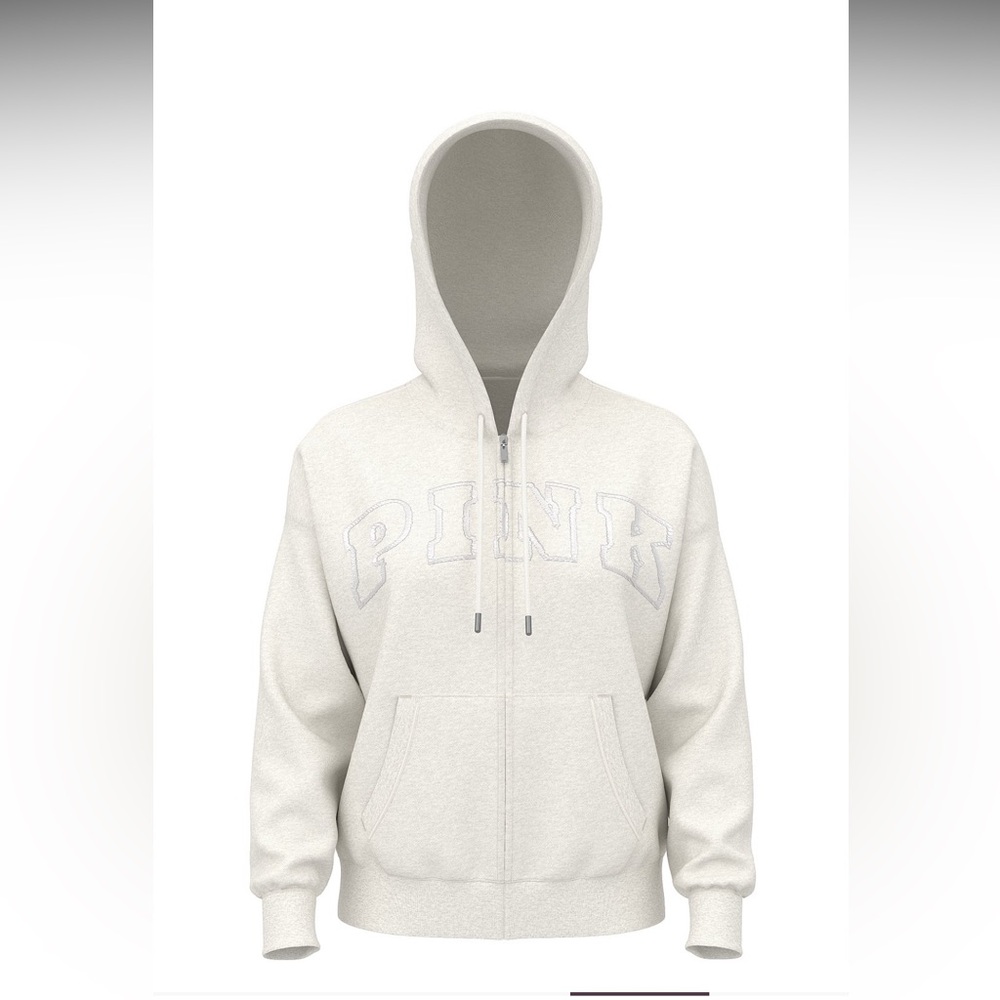 PINK 
Ivy Fleece Campus Full-Zip Hoodie